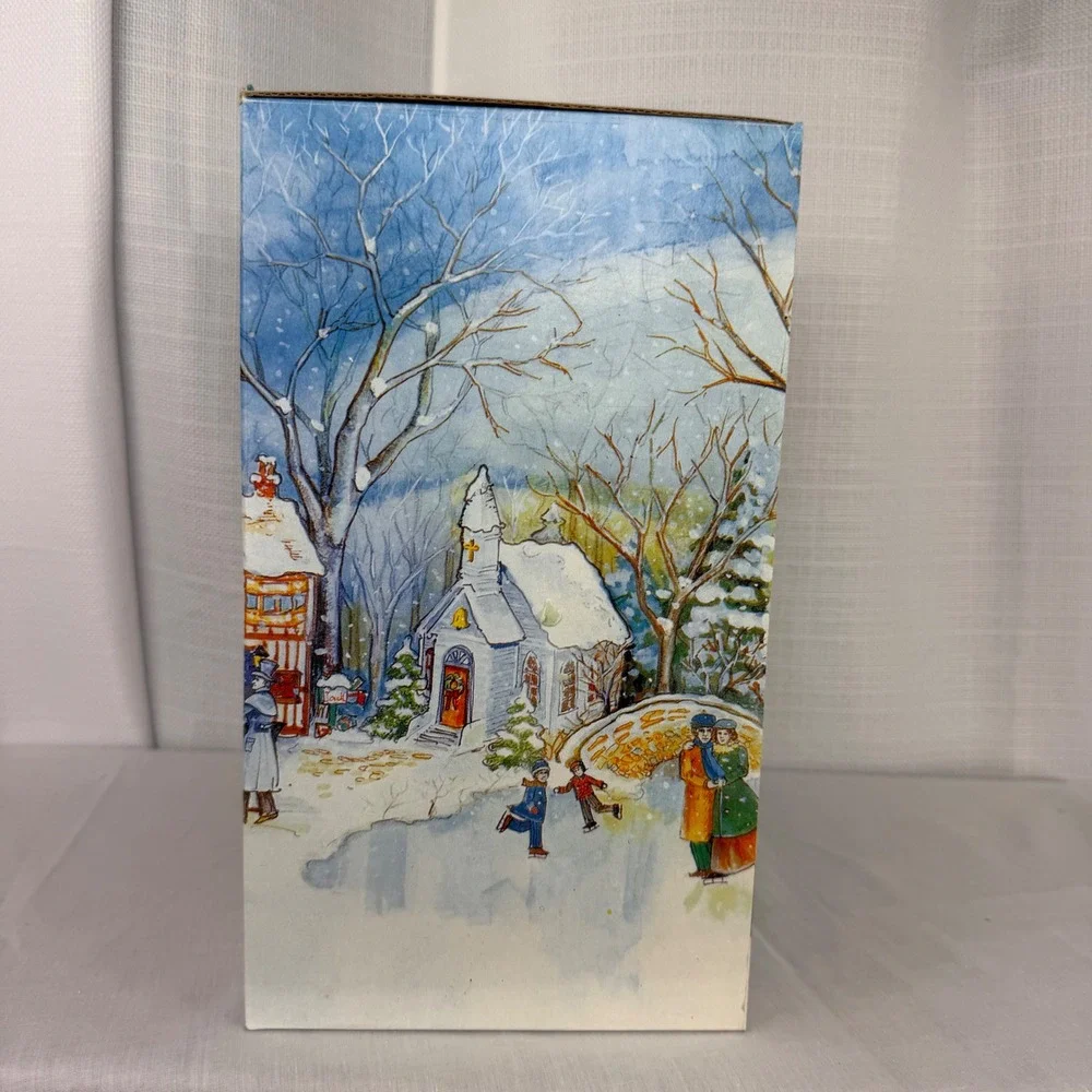 VTG Holiday Living Porcelain Lighted House Pink Victorian Christmas Village Home